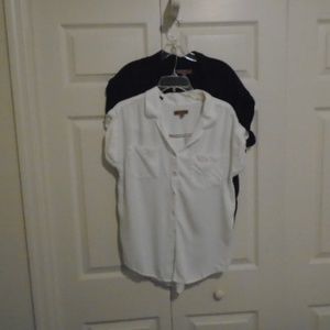 Jachs Girlfriend Blouses L Navy & White (Qt 2)